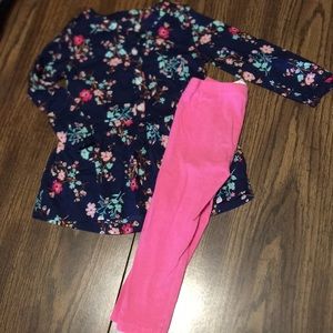 2 piece floral 2t